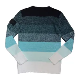 Venda imperdível suéteres masculinos de cor gradiente, jumper de malha, pulôver masculino de malha de lã, suéter unissex