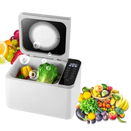 Máquina de lavagem vegetal automática de frutas cozinha esterilização e purificação Máquina de remoção de resíduos de resíduos