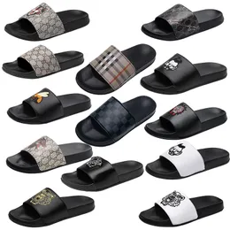 Mens Designers Slides Slippers Luxury Brand Floral Slipper Leather Rubber Tiger Bees Avatar Flats Sandals Beach Shoes Gear Bottoms Sliders Sneakers