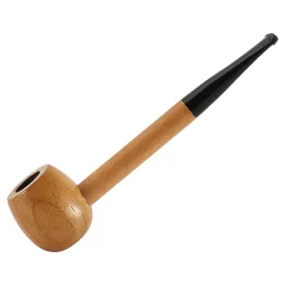 2022 Solid Wood Round Bottom Filter Mini Small Pipe Men's Hammer Straight Cigarette Set