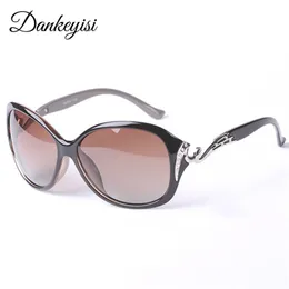 Dankeyisi polarisierte Sonnenbrille Frauen Sonnenbrille UV400 Schutz Mode Sonnenbrille mit Strass -Sonnenbrille Frauen Glas 220507