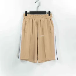 Maré Marca Pa Angel Color Side Woven Loose Shorts Mens e Womens Ins Moda Color-blocking Sports Sweatpants Palm Summer Beach Calças 0116FO