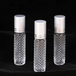 10ml Roll On Bottle Thick Glass Perfume Bottle Refillable Empty Roller Essential Oils Vials