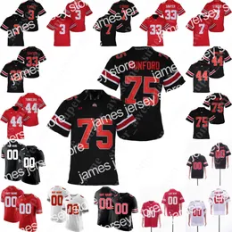 2022 NCAA Ohio State Buckeyes Jersey Steele Chambers LeJond Cavazos Jakailin Johnson Kvaughan Papież