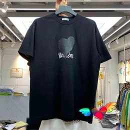 WE11DONE Heart T-shirt 2021 Men Women High Quality Black Embroidery Print Welldone Tee Casual Tops Short SleeveT220721
