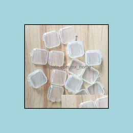 Mixed Sizes Square Empty Mini Clear Plastic Storage Containers Box Case With Lids Small Jewelry Earplugs Drop Delivery 2021 Other Home Org