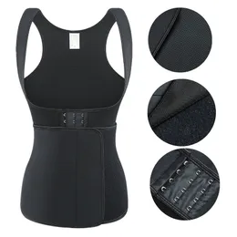 Sweat Waist Trainer for Women Body Shaper Neoprene Sauna Suit Workout Belly Tummy Shapewear with Adjustable Belt Waist Shirts Slimming Corset