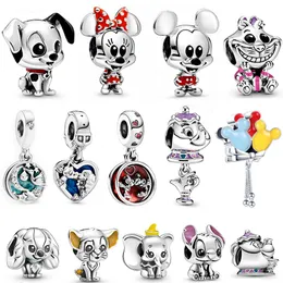 Contas pendentes de prata 925 com pingente de filme clássico de desenho animado Fit Pandora Charms pulseira faça você mesmo acessórios para joias