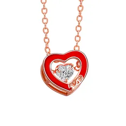 Nuova collana da donna clavicola con ciondolo a forma di cuore pulsante Tanabata, regalo di San Valentino per la fidanzata, gioielli da sposa