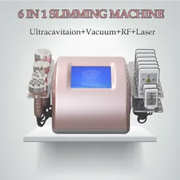 Portabel RF vakuumkavitationssystem Maskin 6 IN1 Ultrasonic 40K Cavitation Machine Remove Belly Fats Vakuum Slimming Machine