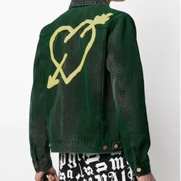 높은 버전 Pa 22 lm 남성 자켓 디자이너 셔츠 ins 힙합 streetwear 남성 여성 데님 재킷 캐주얼 카디건 코트