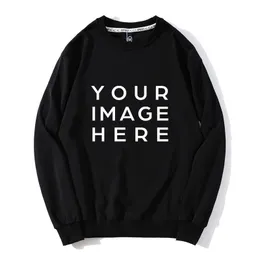 Anpassad tryckt P O Text Autumn Winter Men and Women Lose Casual Sweatshirts Street Wear Cotton Tops Hoody Sudaderas 220713