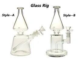Glasvattenpipa Rigg/Bubblare för rökbong 8,5 tum Höjd och två typer med 14 mm hona och skål 520g vikt BU060A/B