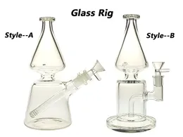 Szklany zestaw do fajki wodnej/bubbler do palenia bonga wysokość 8,5 cala i dwa rodzaje z żeńską 14 mm i miską o wadze 520 g BU060A/B