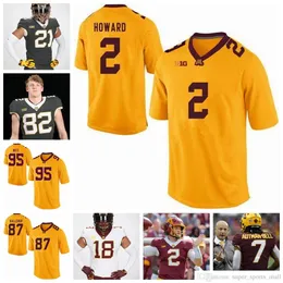 NCAA Minnesota Golden Gophers College Football Jerseys Rodney Smith Jersey Shannon Brooks Chris Autman-Bell Bryce Williams Jerseys Custom Stitch shirt