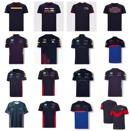F1 Team 2021 Saison Teamuniform Kurzarm Polyester schnell trocknend anpassbarer Motorrad-Rennanzug T-Shirt Downhill Kurzarm Summe