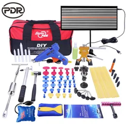 Profesyonel El Alet Setleri Süper PDR Araçları Boyasız Dent Onarımı Çıkarma LED LAMP REFFERECTER PART SET KITProfessional