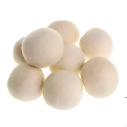 2022 Novo !!! 7cm Reutilizável Lavanderia Limpeza Bola Natural Lavanderia Orgânica Tecido Amaciante Esfera Premium Orgânica Lã Secador Bolas