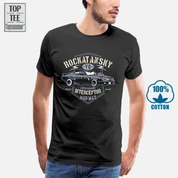 남성용 티셔츠 Rockatansky Mens Mad Max Enspired T Shirt Charger 인터셉터 자동차 필름