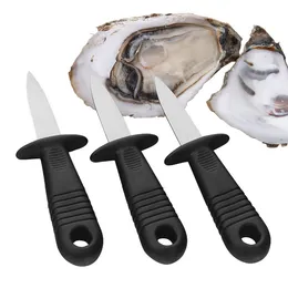 200pcs Kitchen Tools Stainless Steel Oyster Knife Opener Shucker Scallop Shellfish Shell Shucking Non Slip Handle BBQ Tool
