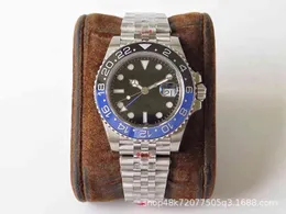 Reloj de lujo Fecha Gmt olex Rlex automático mecánico GMT azul profundidad luminosa calendario impermeable