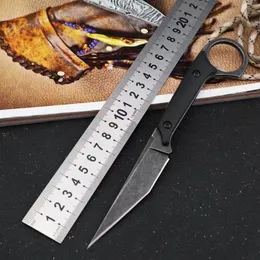 Bastinelli Knives Straight Knife lâmina fixa com bainha de Kydex 440c Aço caça ao ar livre camping de equipamentos táticos de defesa de defesa EDC facas de bolso de bolso