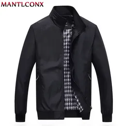 MANTLCONX, novedad de 2020, chaqueta informal para hombre, prendas de vestir exteriores de otoño, abrigo Bomber de calidad con cuello mandarín para LJ201013