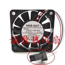 NMB 2406KL-05W-B59 DC 24V 0.13A 6CM 6015 6015 60 15 MM 3ワイヤーコンバーター冷却ファンカスタムコネクタA90L-0001-052のファンの冷却オリジナル