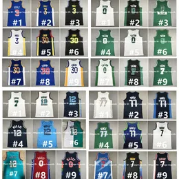 Na85 Stephen Curry كرة السلة Jersey Ja Morant Poole Andrew Wiggins Jayson Tatum Jaylen Brown Tyrese Maxey Joel Embiid Luka Doncic Kevin Durant