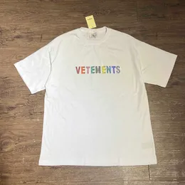 Летние футболки Vetements с ограниченным тиражом для мужчин и женщин, высокое качество VTM, свободные уличные футболки большого размера с короткими рукавами и круглым вырезом c7