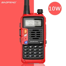 Röd BaoFeng UV S9 Plus kraftfull 8W 10W långdistans 50km Walkie Talkie Transceiver Uppgradering av UV 5R Bärbar CB Radio 220812