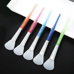 Crystal Diamond Facial Mask Brush Cream Mixing Silicone Facial Makeup Brushes Beauty Tools