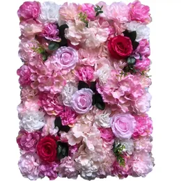 2022 neue 60x40cm Künstliche Blumen DIY Hochzeit Dekoration Seide Rose Blume Wand Panels Weihnachten Dekor Hintergrund