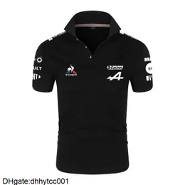 Polos masculinas de verão Fórmula 1 Racer Alonso F1 Alpine Team Racing Fans Camisas masculinas/femininas de manga curta Camisetas grandes U6CO