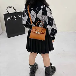 Kids Handbags Girls PU Leather Cross-body Bag Lady Style Children Single Shoulder Bags Fashion Child Mini Purse