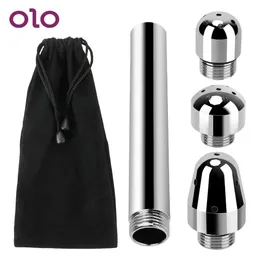 OLO Anal Douche Wash Cleaning Ass with 3 Shower Heads Enema Bidet Ducha Cleansing sexy Tools for Couples Vaginal Cleaner