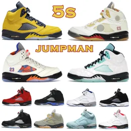 shoes 5s 5 Basketball Shoes Mens Trainers Sports Sneakers Green Bean Concord Oreo University Blue Mars Michigan