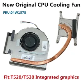 New Original Laptop CPU Cooler Cooling Fan For Lenovo ThinkPad T520 T530 T520i Integrated graphics Heatsink 04W1580