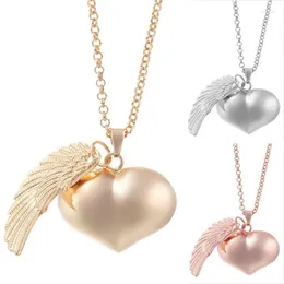 Pendant Necklaces Heart Bola Ball Pregnant Necklace Mexcian Harmony Chime For Unborn Baby Angel Sweet GiftPendant Sidn22