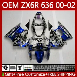 Einspritzkörper für KAWASAKI NINJA ZX Camouflage 6R 600 CC 6 R ZX-636 ZX636 ZX6R 00 01 02 Karosserie 133No.96 ZX600 ZX 636 600CC ZX-6R 2000 2001 2002 ZX-600 00-02 OEM-Verkleidungen