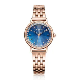 2022NWE Julius Brand 2022 New Spring Quartz Watch Women Fashion Casual Clock Shell Dial Whatch Waterproof 30M Steel Montre Femme Wristwatches gift h3