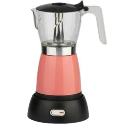 300ML Electric Mocha Coffee Maker Visualization Coffee Moka Pot Espresso for Home Kitchen Office EU Plug
