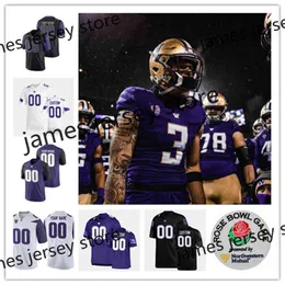 Xflsp Mens Custom College Washington Huskies Football Jersey 12 Ja'Lynn Polk 5 Alex Cook 17 Taj Davis 19 McCutcheon 53 MJ Tafisi 6 Richard Newton 14