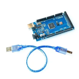 Entegre Devreler 5 Takım / grup Mega 2560 R3 ATMEGA2560 AVR USB Kurulu Ücretsiz USB Kablosu ATMEGA ATMEGA16U2 için 2560