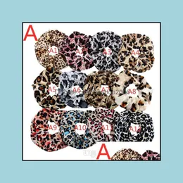 Pony Tails Helter J￳ias Veet Rainbow Houndstooth Leopard Girls Girls Tie AceSorios Scrunchie Railtail Raio Scrunchy Band Drop Delive