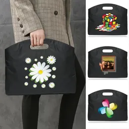 브리핑 케이스 패션 서류 가방 핸드백 여성 가방 디자이너 브리핑 케이스 백 비즈니스 노트북을위한 3D 프린팅 문서 가방 케이스