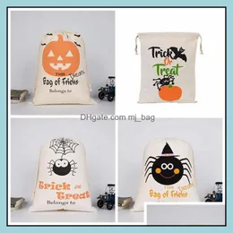 Förvaringsväskor hemorganisation Housekee Garden Halloween DString 9 Style Pumpkin Party Candy Bag julklapp dekoration cfyz61q drop de