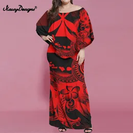 Noisydesigns Doman Sutyna Elegancka impreza Vestidos Boho Vintage Red Print Beach Maxi Sexy Off Bodycon Ropa Summer 220627