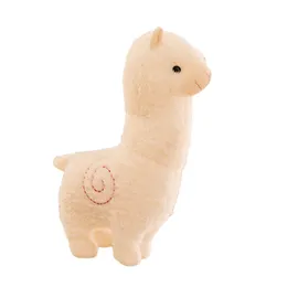 Factory wholesale 6 colors 28cm wool plush toy sheep doll grass mud horse alpaca pillow cute doll children gift