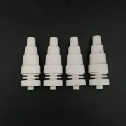 6 In 1 Domeless Ceramic Nail Smoking Accessories 10mm 14mm 18mm Nails Tips Male Female Joint Dab Straw Mini NC Kits Food Grade For Dab Rig Water Pipe Bongs